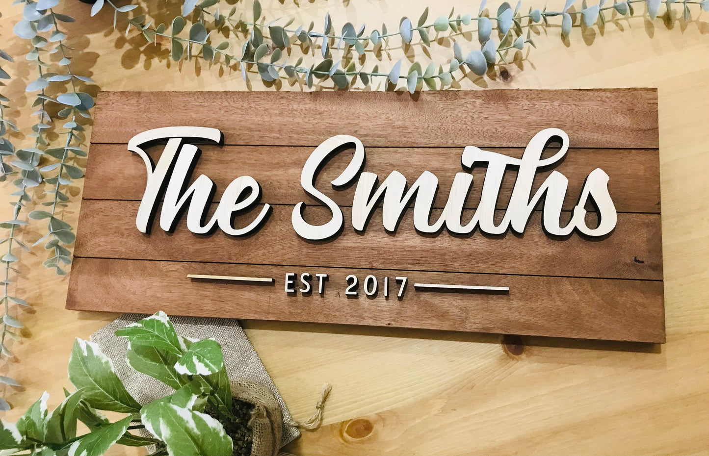 Custom wooden sign - Go Personalised