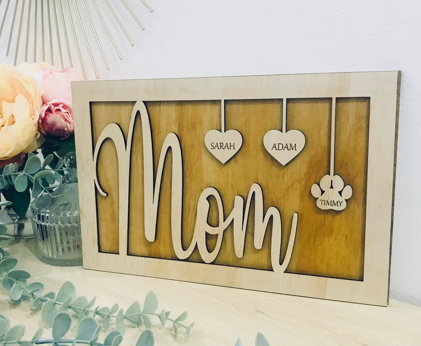 Personalised Mom plaque - Go Personalised