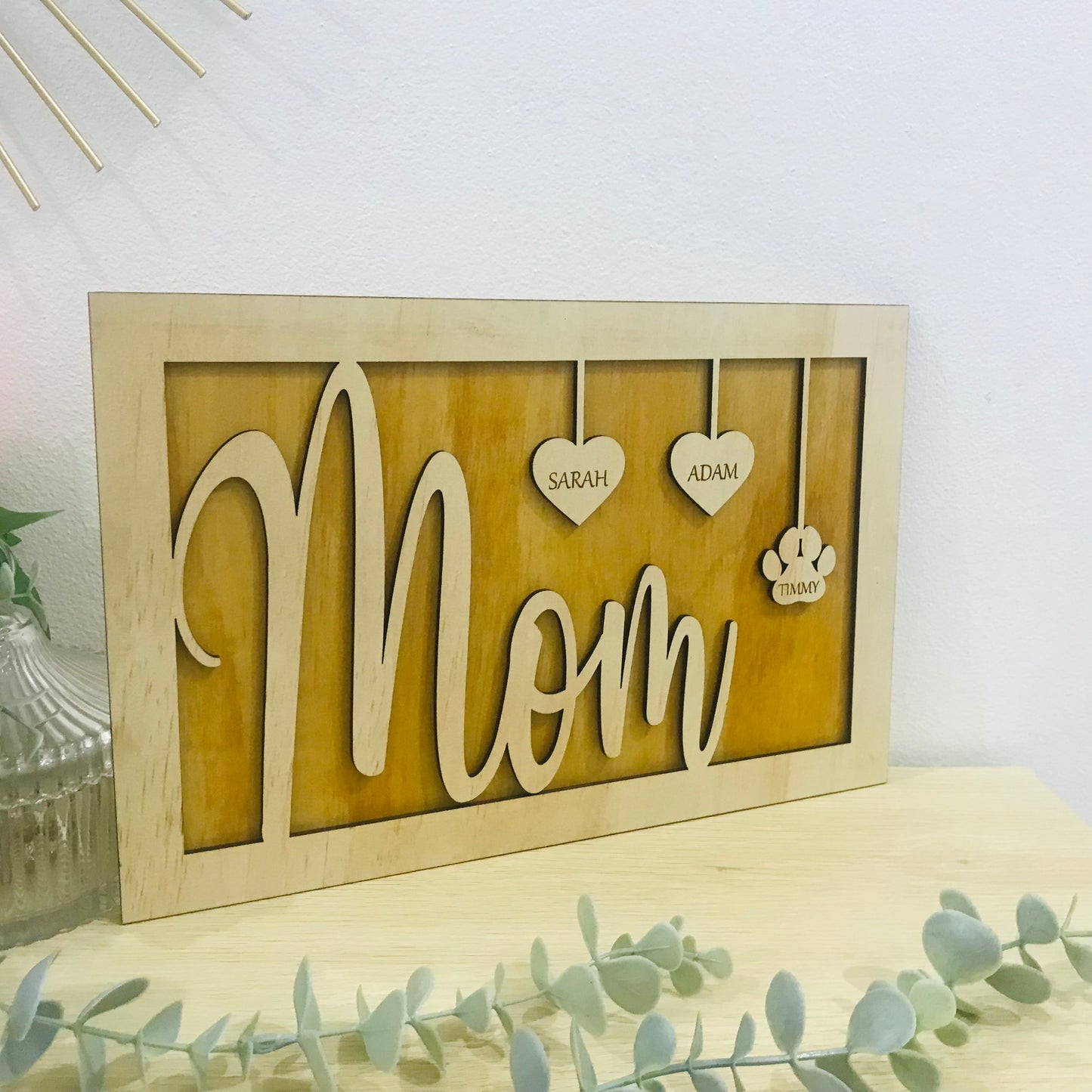 Personalised Mom plaque - Go Personalised