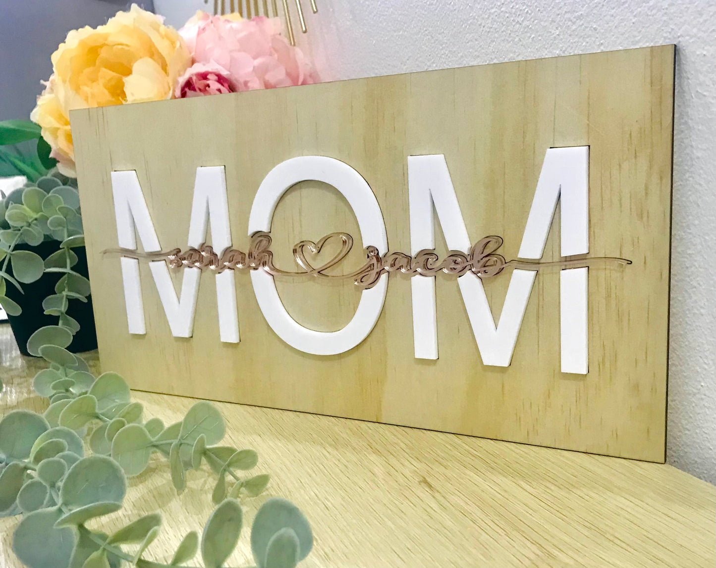 Personalised Mom plaque - Go Personalised