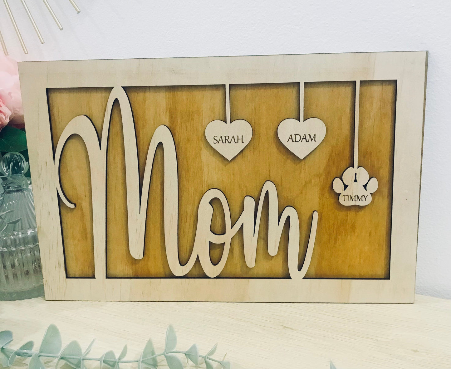 Personalised Mom plaque - Go Personalised