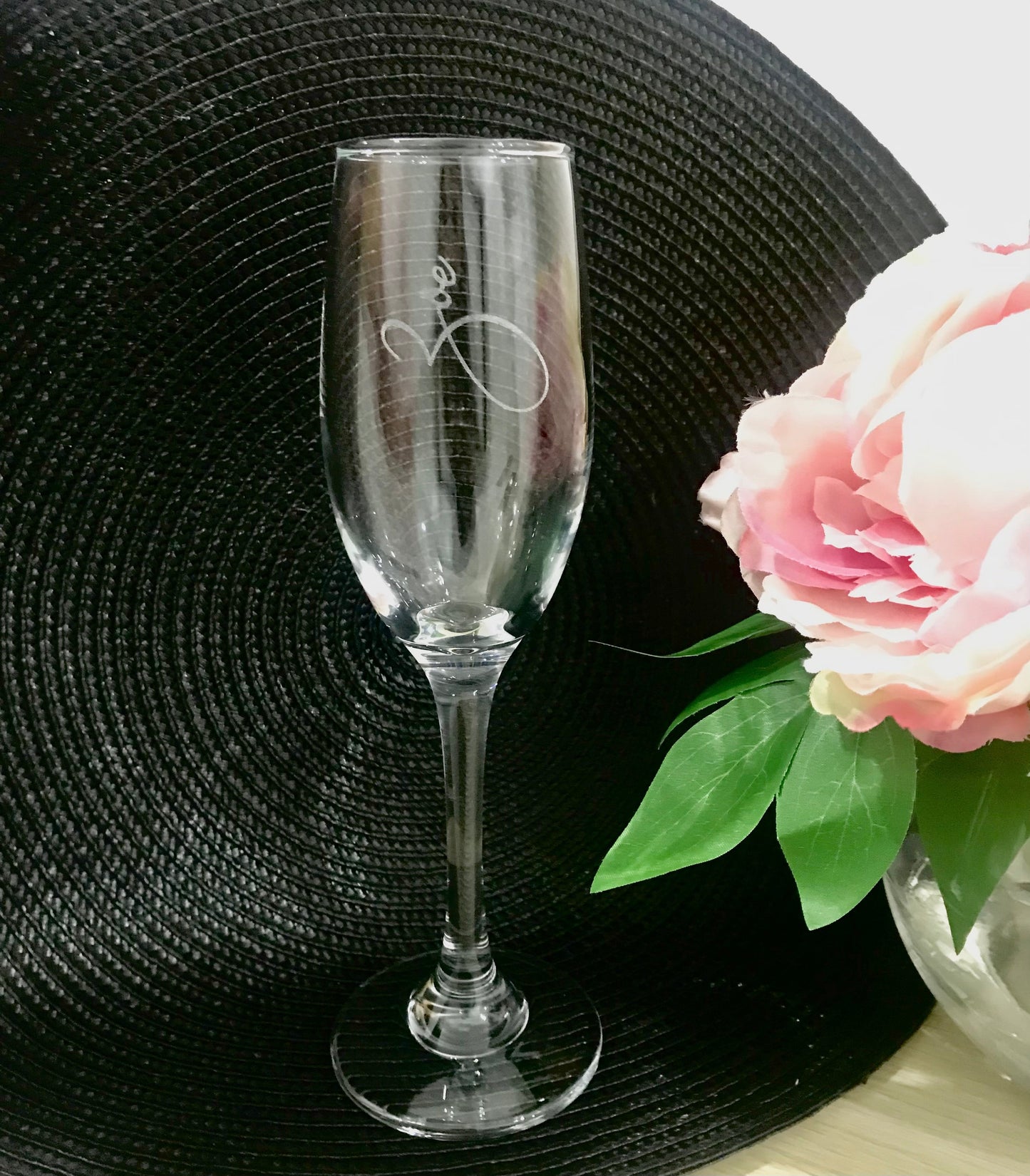 Engraved Flute Glass - Go Personalised