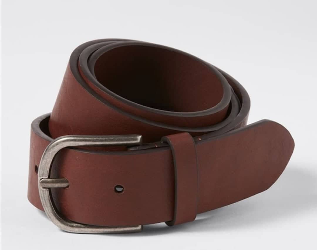 Men's Leather Belt personalised - Main Image