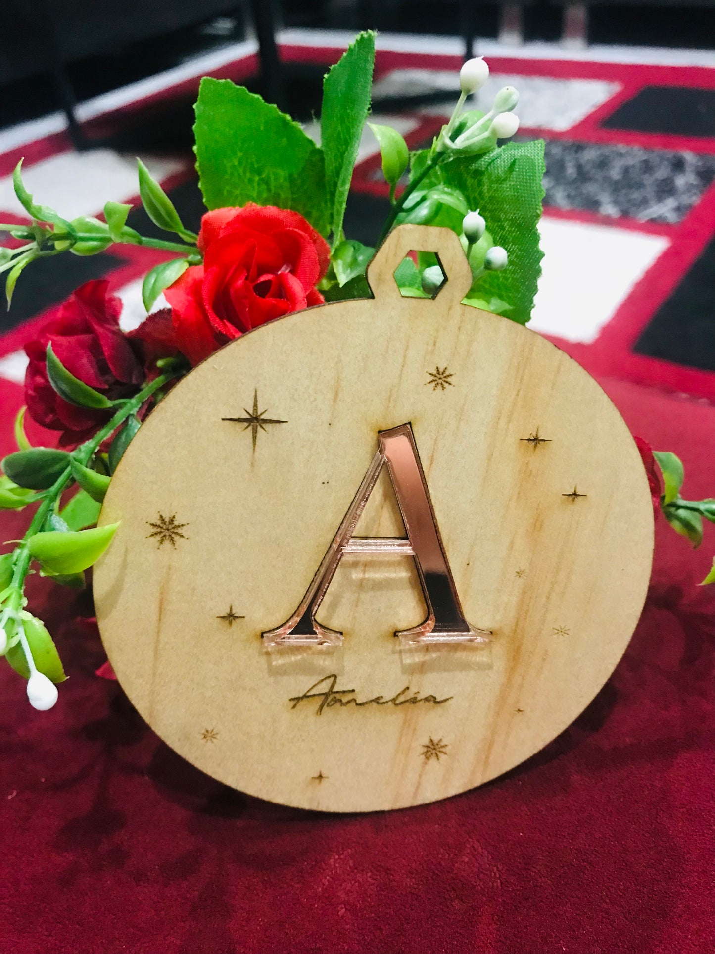 Christmas Ornament Mirror Acrylic - Go Personalised