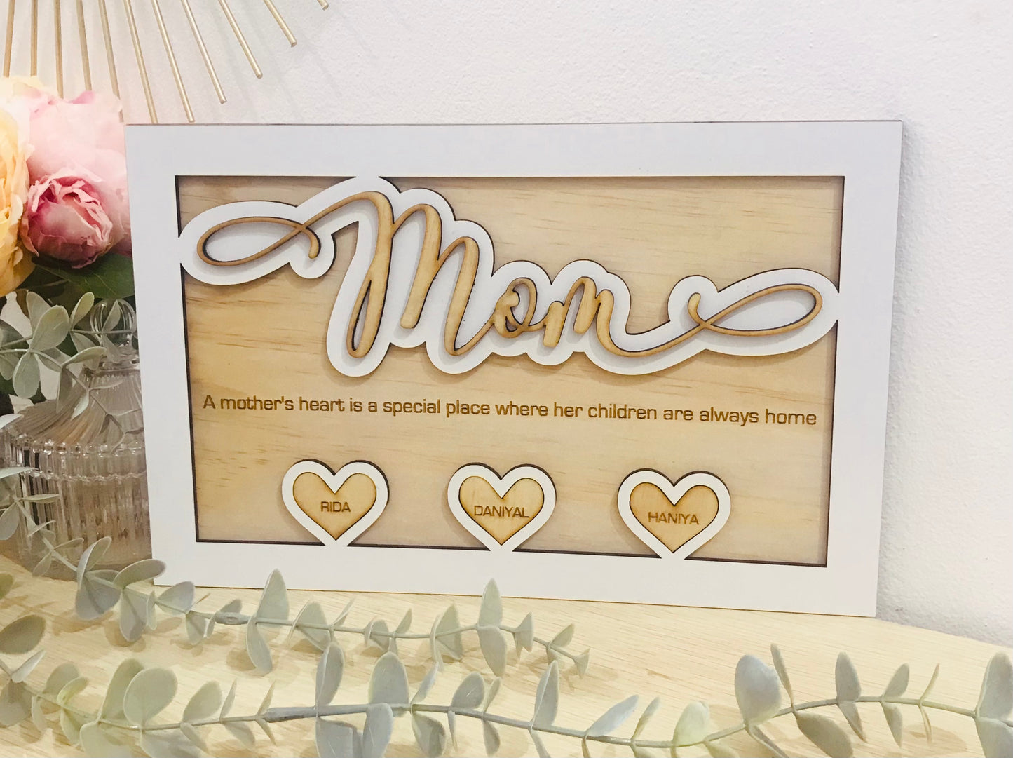 Personalised Mom plaque - Go Personalised