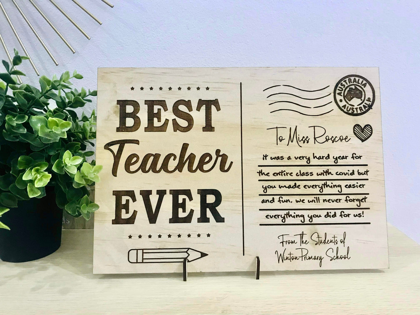 Wooden Postcard - Go Personalised