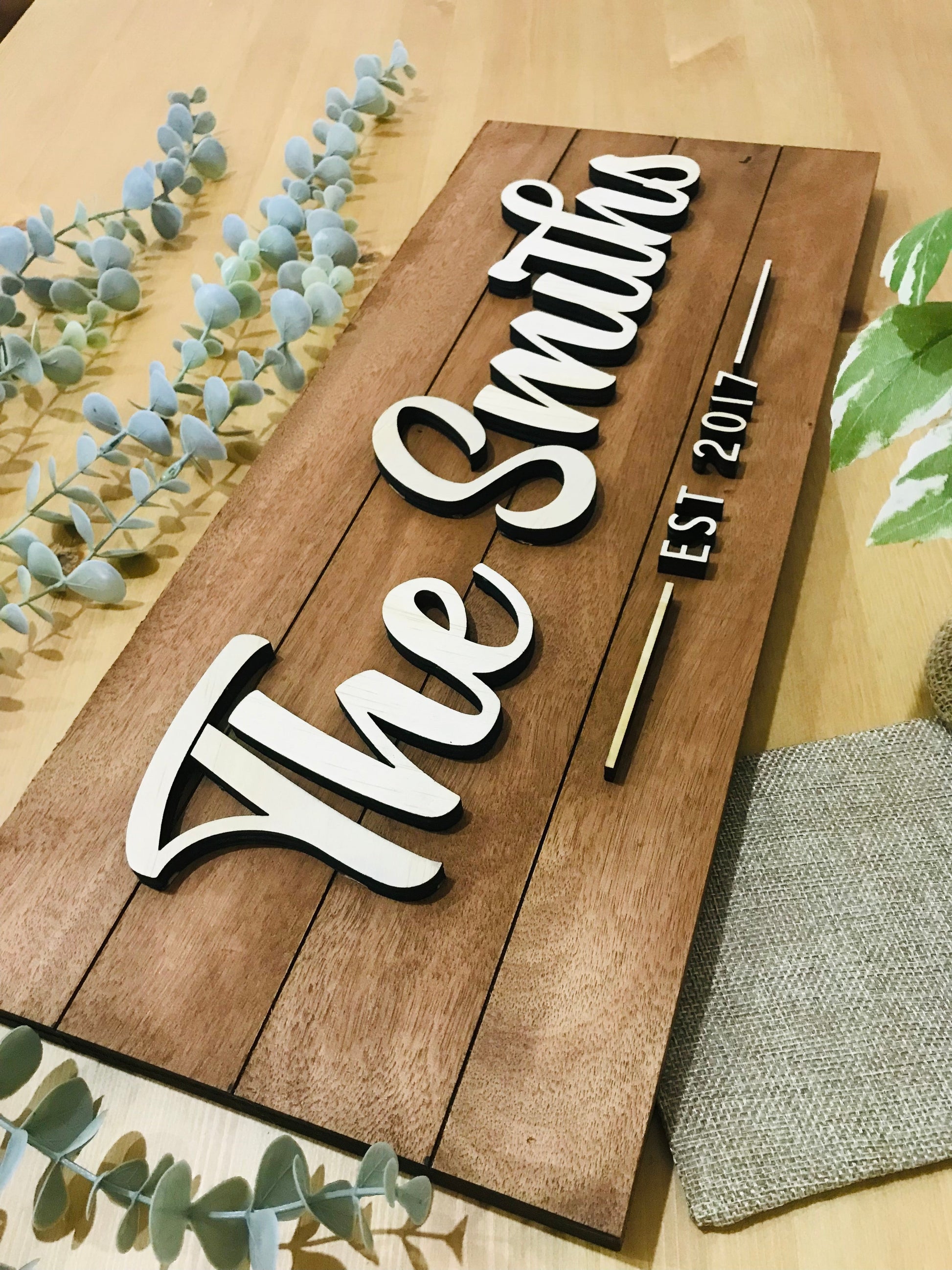 Custom wooden sign - Go Personalised