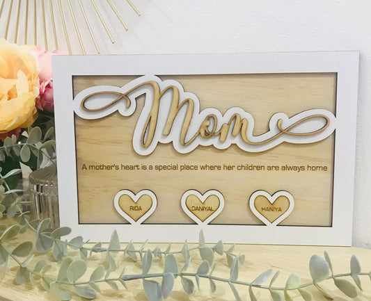 Personalised Mom plaque - Go Personalised