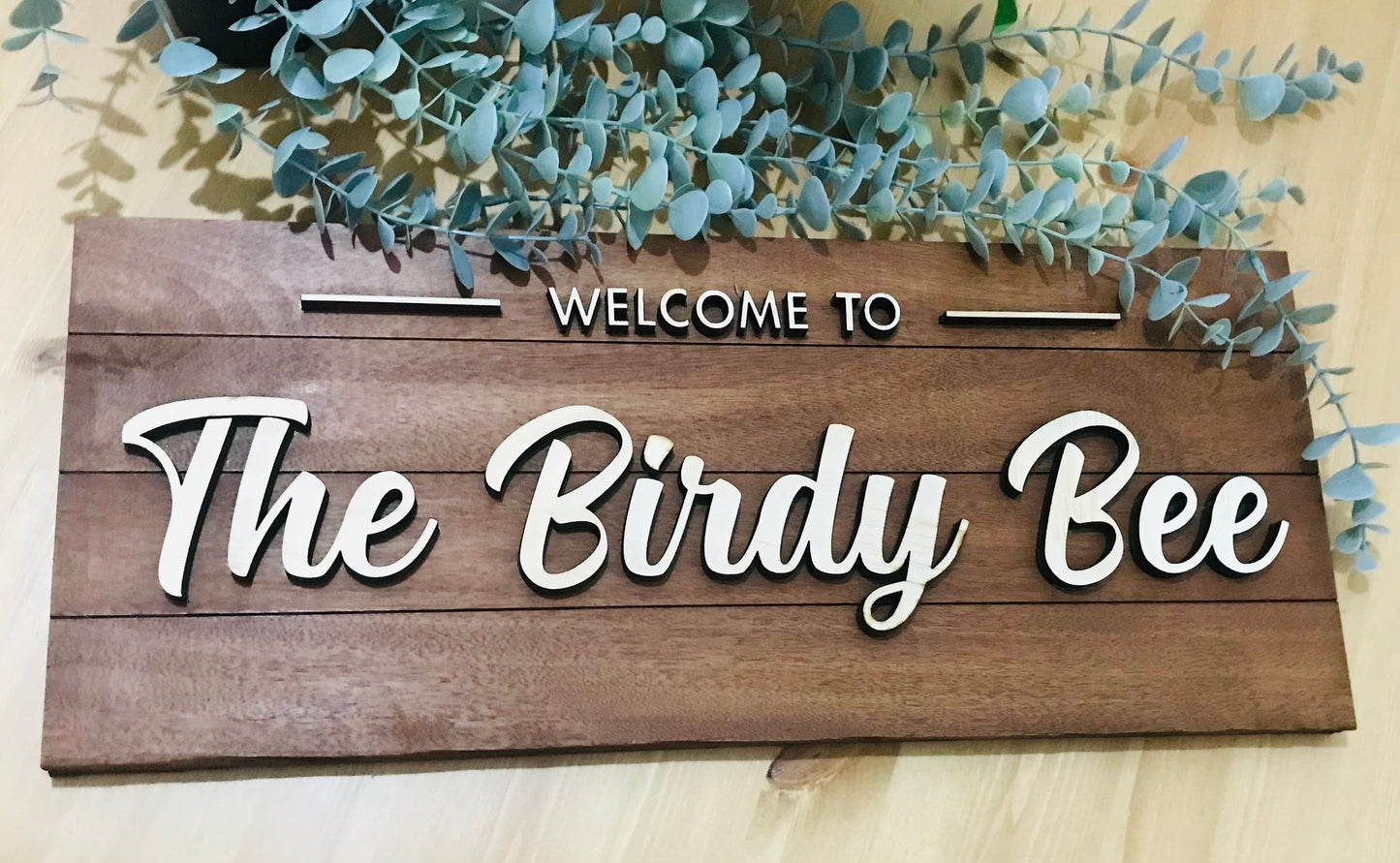 Custom wooden sign - Go Personalised