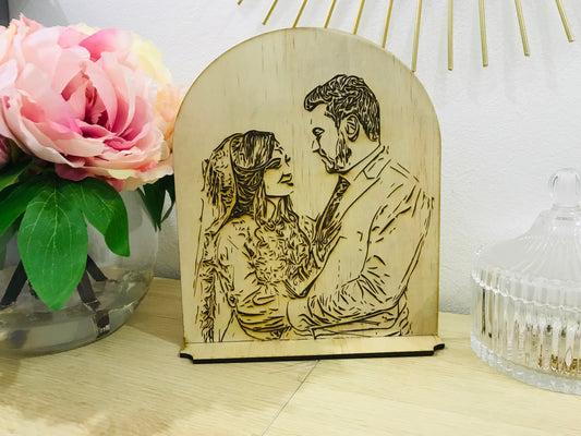 Personalised engraved photo - Go Personalised