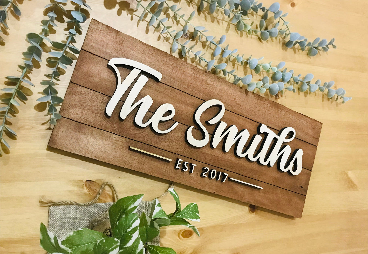 Custom wooden sign - Go Personalised