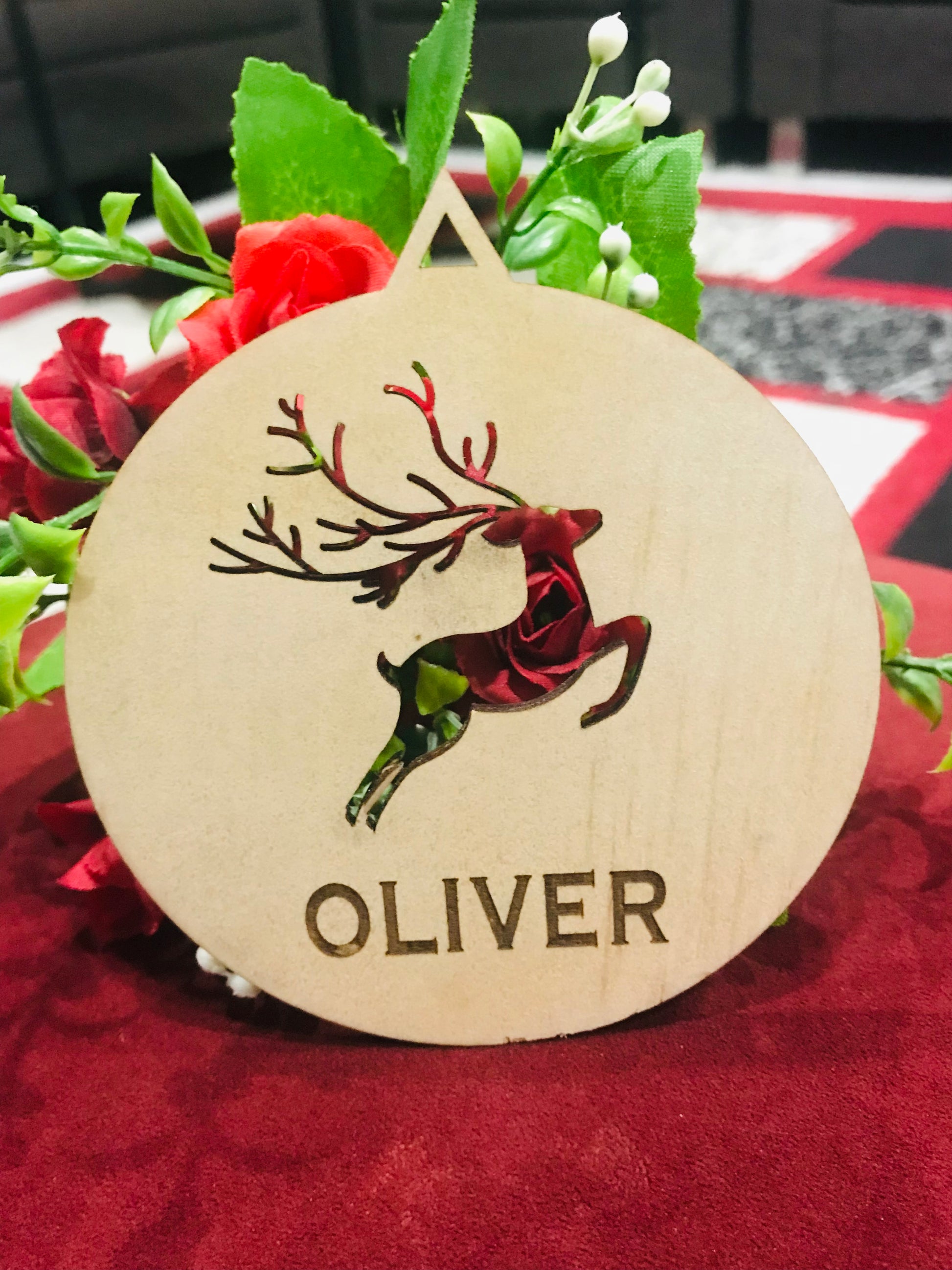 Christmas Ornament Deer - Go Personalised