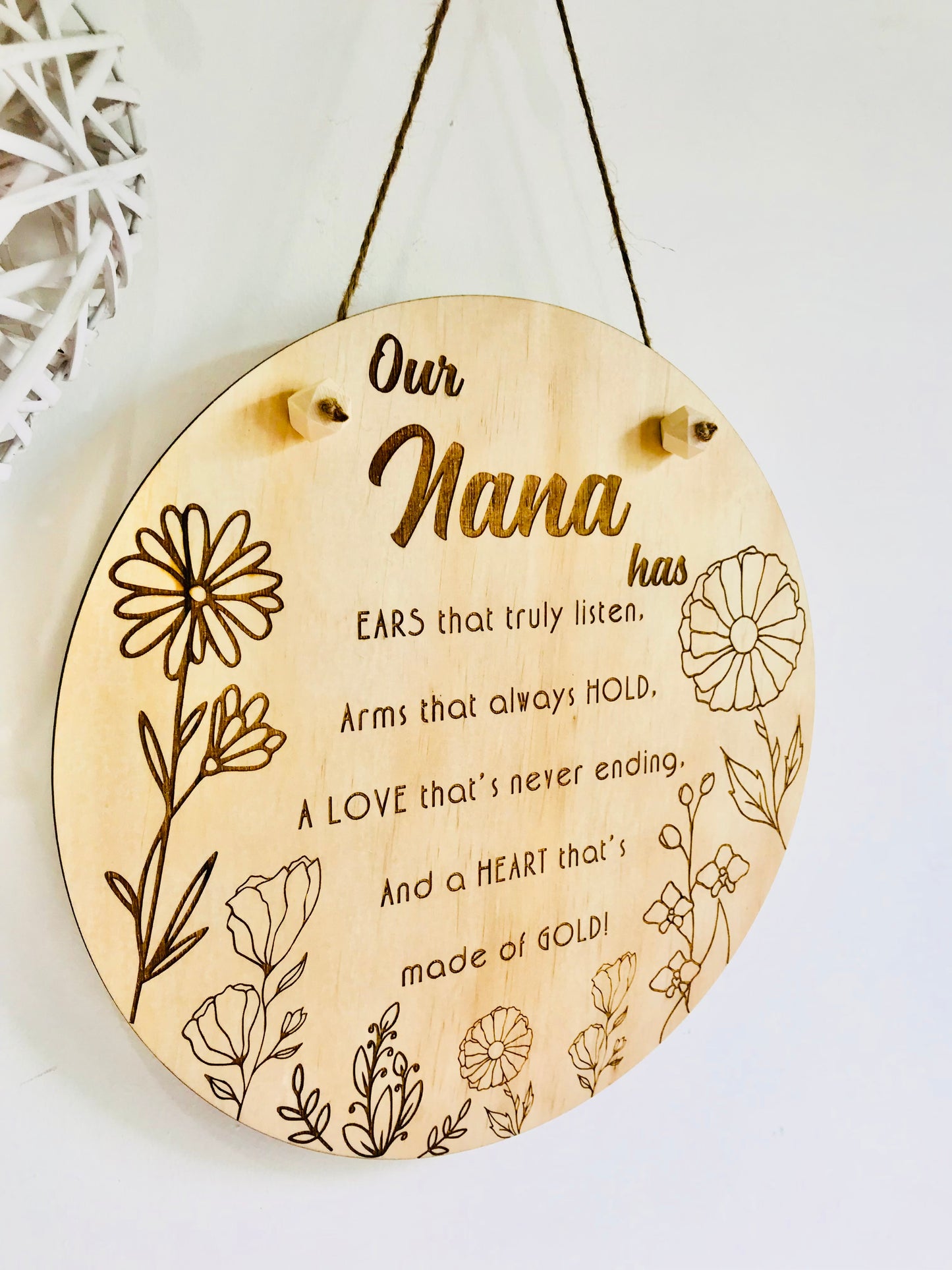 Nana/Grandma Plaque - Go Personalised