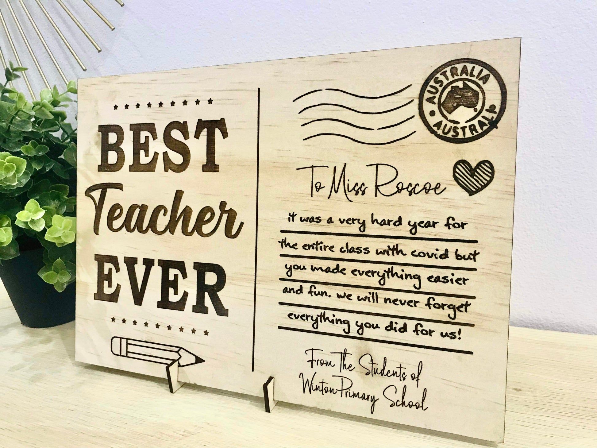Wooden Postcard - Go Personalised